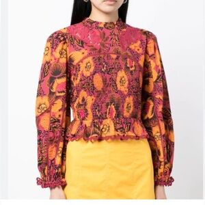 FARM Rio Blouse- Smocked